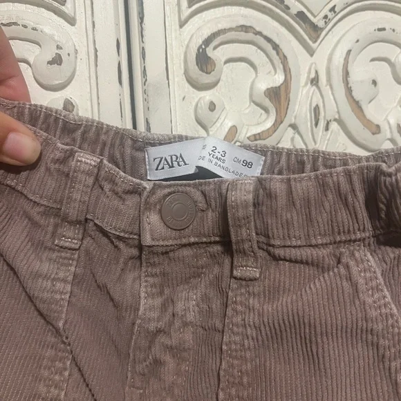 Zara Kids Casual Brown Corduroy Trousers - Picture 5 of 5
